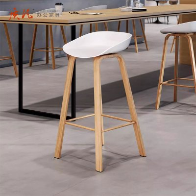 质凡吧台椅子简约高脚凳吧台凳展会4S手机店奶茶咖啡餐厅收银前台凳子