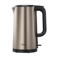 美的(Midea) SH20M121 电水壶 2L大容量 316L全钢水路一体无缝内胆双重防烫钢身烧水壶