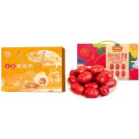 好想你 枣每日红枣900g+丁山河本草蟹黄鸭蛋70克*12枚