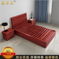 鑫金虎 木床宿舍公寓家具单人床带抽屉含床垫 1500*2000*1100mm