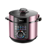 美的(Midea) MY-YL60M131 电压力锅 6L 双胆电高压锅 旋钮控制一键排气多功能高压电饭锅
