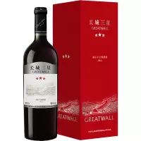 长城三星美乐礼盒干红葡萄酒750ml