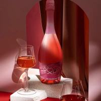 长城悦pop桃红起泡单支750ml