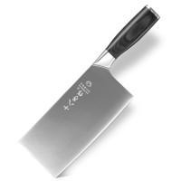 十八子作 家用菜刀彩木柄刀具 铭锦斩切刀SL2101-AB 单位:把