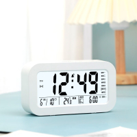 康巴丝桌面闹钟多功能电子闹钟801 白色