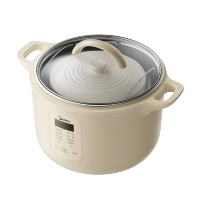 美的(Midea) DZC3006 电炖锅 电炖盅 宝宝辅食锅婴煮粥煲汤锅 2L直炖白瓷内胆预约定时小火慢炖锅 原汁原味