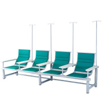 戴劲 输液椅医院诊所点滴吊针排椅大厅加固加厚候诊椅四人白板扶手绿色