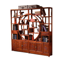 晋舰 博古架多宝阁茶叶架子新中式客厅办公室隔断置物架 大团圆博古架