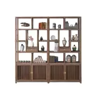 锦北 博古架多宝阁茶叶架子新中式客厅办公室隔断置物架在水一方博古架