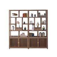 戴劲 博古架多宝阁茶叶架子新中式客厅办公室隔断置物架在水一方博古架