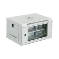 翌嘉 YJ5011641 壁挂网络机柜网线理线柜 6u玻璃门白色