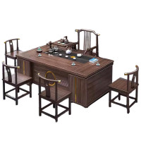 晋舰 新中式茶桌椅组合茶台茶具套装一体桌阳台办公室泡茶桌 1.8米