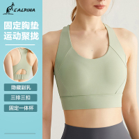 L'ALPINA/阿尔皮纳袋鼠 一体式运动内衣女高强度防震跑步聚拢美背