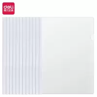 得力(deli) 5534抽杆夹 侧宽10.5mm (白) 12只/包 单位:包