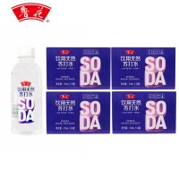 鲁花 饮用天然苏打水 318ml*96瓶(4箱) 组