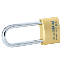 梅花(BLOSSOM)铜挂锁 u型锁 防水防锈长梁门锁车厢柜门锁55MM BC076L