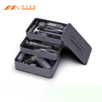 吉米家居家用工具箱套装电钻电动螺丝刀内六角五金工具电工维修套装X3-ABC