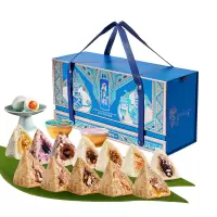 鲜品屋-2.21kg府宴•锦上繁花端午粽子鸭蛋礼盒臻味端午鲜品屋