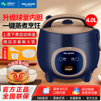 苏宁宜品&美菱(MeiLing)电饭煲1-2人小型家用电饭锅迷你多功能煮饭锅宿舍煮粥煮饭煲汤 球釜内胆 4L