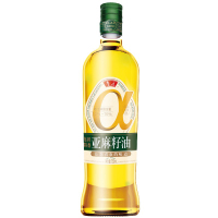 鲁花亚麻籽油炒菜烹饪去苦留香物理压榨亚麻籽油750ml*1瓶