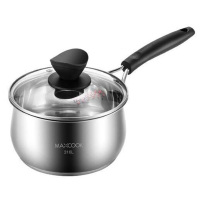 美厨奶锅16cm加厚复合底304不锈钢汤锅辅食锅MCN5947
