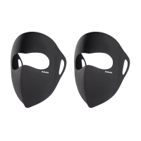 DUKAKA杜卡卡全脸防晒面罩防紫外线10A抗菌玻尿酸防护女口罩透气黑+黑