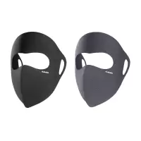 黑+深灰 DUKAKA杜卡卡全脸防晒面罩