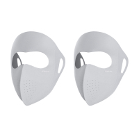 浅灰+浅灰 DUKAKA杜卡卡全脸防晒面罩防紫外线10A抗菌玻尿酸防护女口罩透气