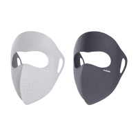 浅灰+深灰 DUKAKA杜卡卡全脸防晒面罩防紫外线10A抗菌玻尿酸防护女口罩透气