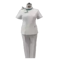 伟月护士服(夏)套装-领结款