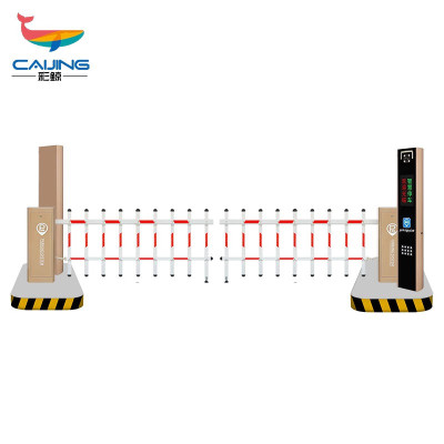 CJ-ZL02一进一出车牌识别系统×1套+3m-4M栅栏道闸×2