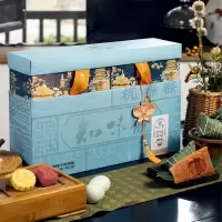 知味观诗话知味2412克端午节礼盒高端粽子礼盒(粽子12只、绿豆糕*5只、定胜糕4只、咸鸭蛋6只)