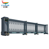 CJ-ZDM1010智能电动段滑门平移门工厂单位电动大门分段直线门