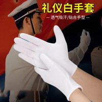 铸固白手套白色棉质手套棉汗布舒适透气柔软高弹布手套厚款XL码