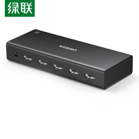 绿联 HDMI分配器一分四兼容一分二/一分三同屏显示4K高清视频分屏器 [4K30Hz]HDMI分配器一进四出 1个