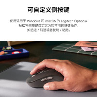 罗技(Logitech)M750L大手版鼠标 无线鼠标 静音鼠标 大手鼠标 黑色 带Logi Bolt USB接收器