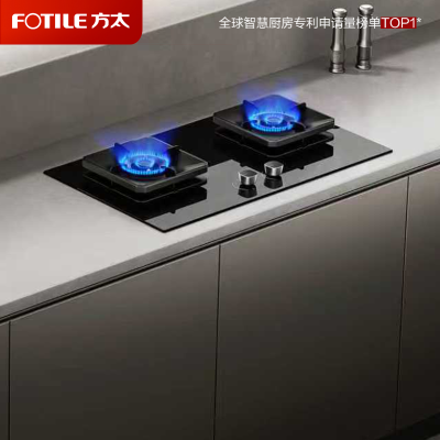 方太(FOTILE)家用嵌入式双灶台 可调节换装灶具 5.2kW*猛火燃气灶 68%高热效 TF27B 液化气