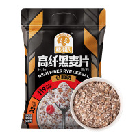穗格氏(SHEGURZ)高纤黑麦片500g/袋 即食无糖精钠营养早餐燕麦片健身代餐冲饮谷物