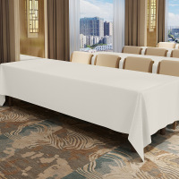 小窝厘 长条桌布 米白色 6.5m*2m