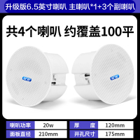 先科(SAST)G4 无线蓝牙吸顶音响吊顶天花喇叭套装家装商店铺餐厅超市家用重低音同轴一拖三