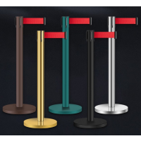 鸣固伸缩警戒带栏杆