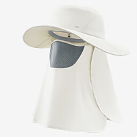 蕉下(BENEUNDER)男士全防护防晒帽TS574 24浅月青