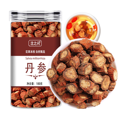 丹参丹参片紫丹参丹生片丹参粉新货正品官方店可搭当归泡水泡茶