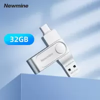 纽曼车载存储优盘 NT322 32G 双接口高速U盘 电脑手机皆可使用