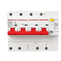 德力西(DELIXI) 空气开关带漏电保护器家用63a断路器220v电闸空调2p32a三相 3P+N63A