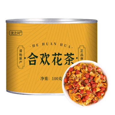 合欢花干花合欢花茶中药材正品睡眠茶泡水喝泡茶可搭夜交藤官方店