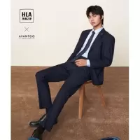 海澜之家(HLA)西服套装商务经典系列西装套装 定制款