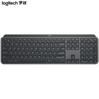 罗技(Logitech)MX Keys 键盘 无线蓝牙键盘 高端 办公键盘 超薄全尺寸智能背光 深灰色