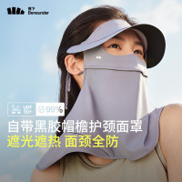 蕉下(BENEUNDER) 帽檐款护颈防晒面罩AL34124 深黛灰