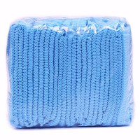 安全帽套 一次性无纺布条形帽 蓝色 单位:个(100个/包,1包起订)